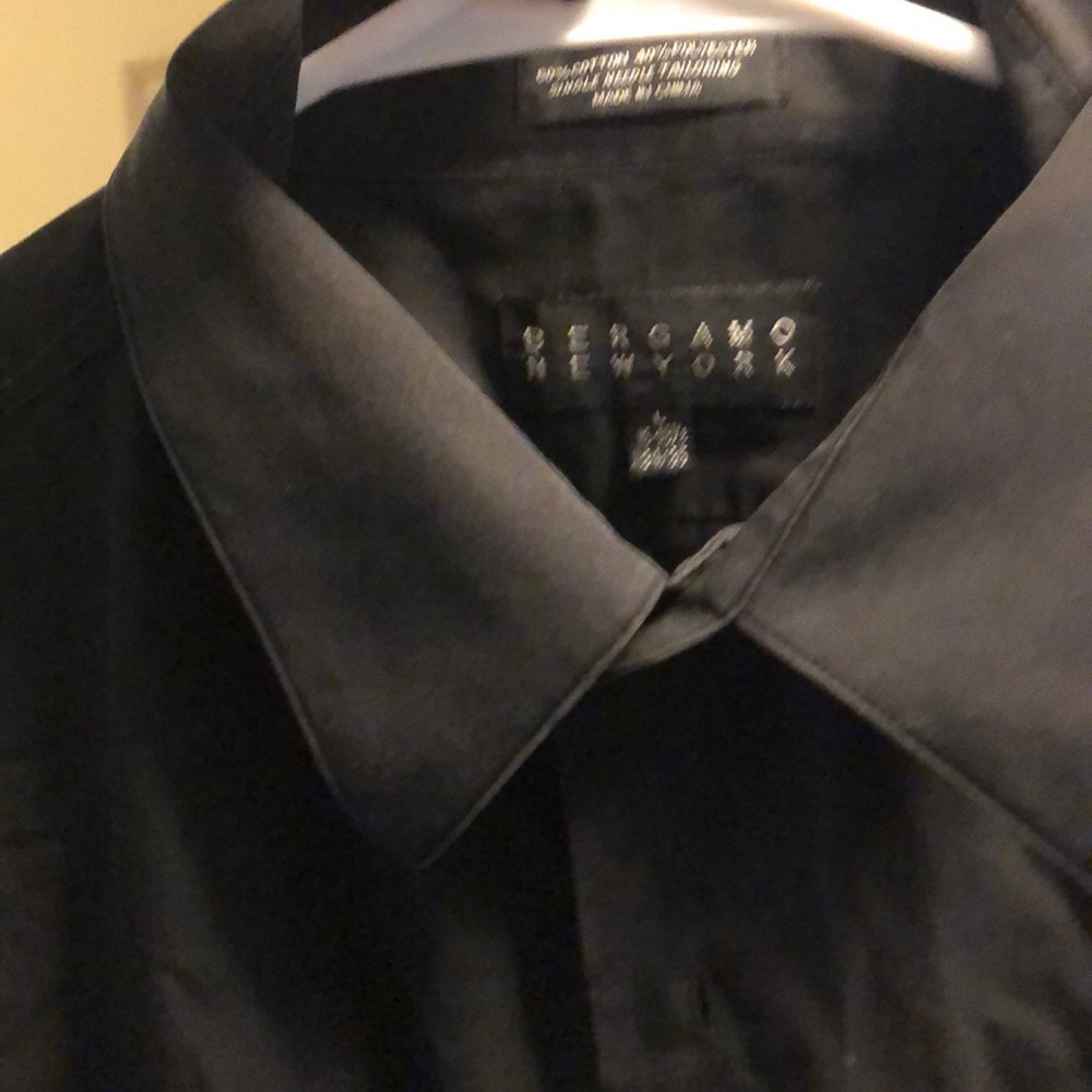 Gergamo black Button Down dress shirt